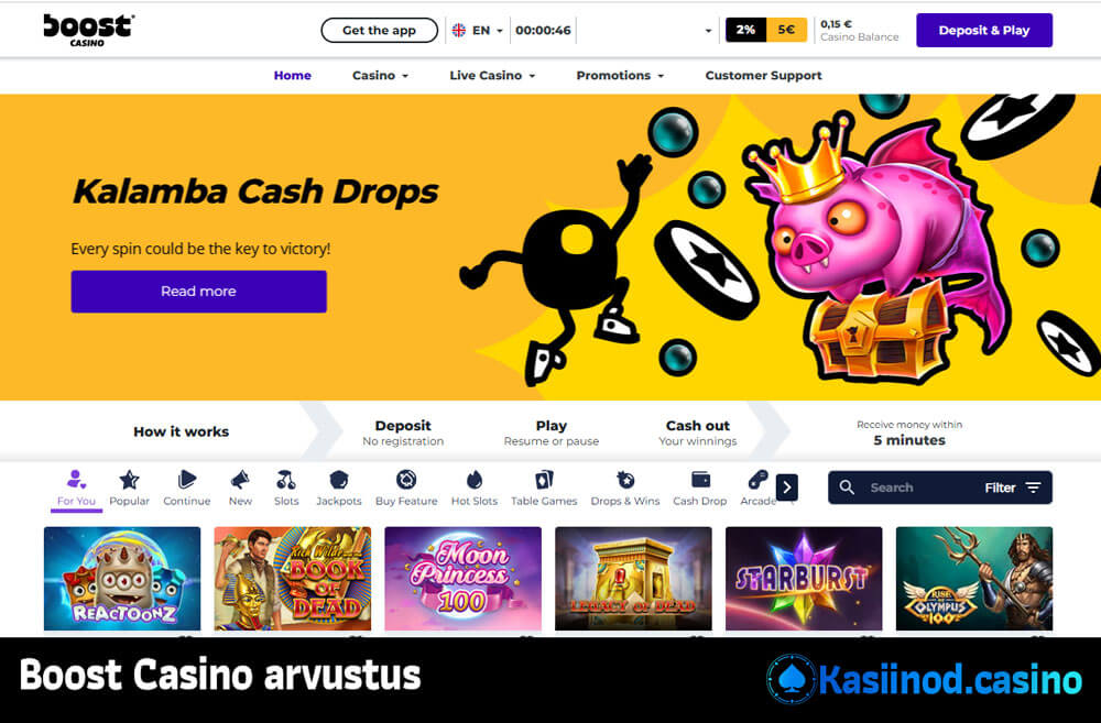 Boost Casino arvustus