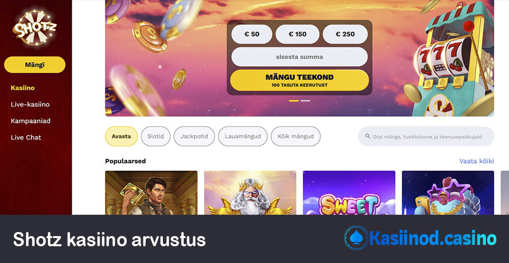Shotz kasiino arvustus
